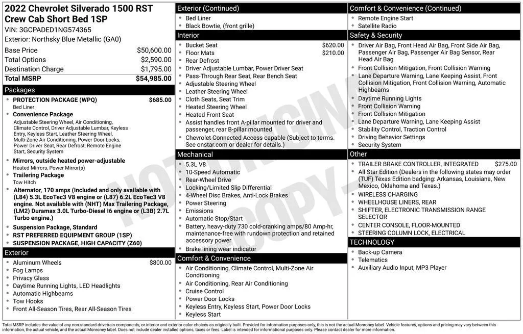 2022 Chevrolet Silverado 1500 RST photo 6