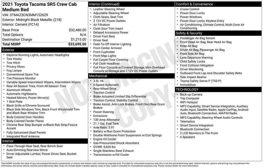 2021 Toyota Tacoma SR5 V6 photo 6