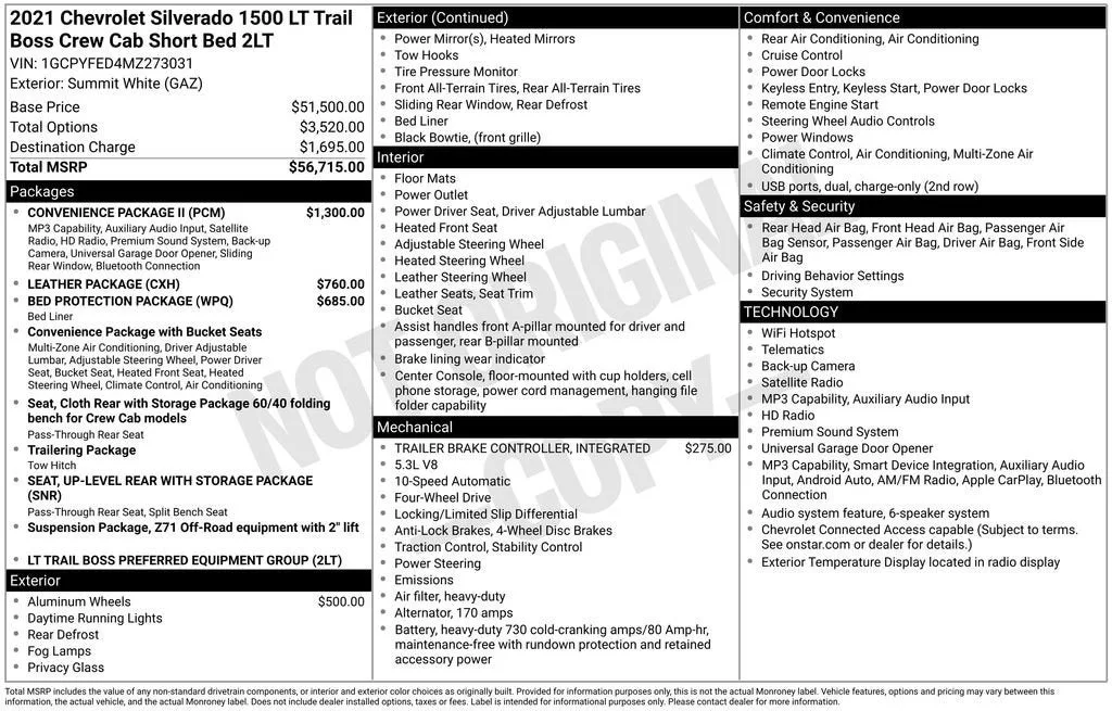 2021 Chevrolet Silverado 1500 LT Trail Boss photo 6