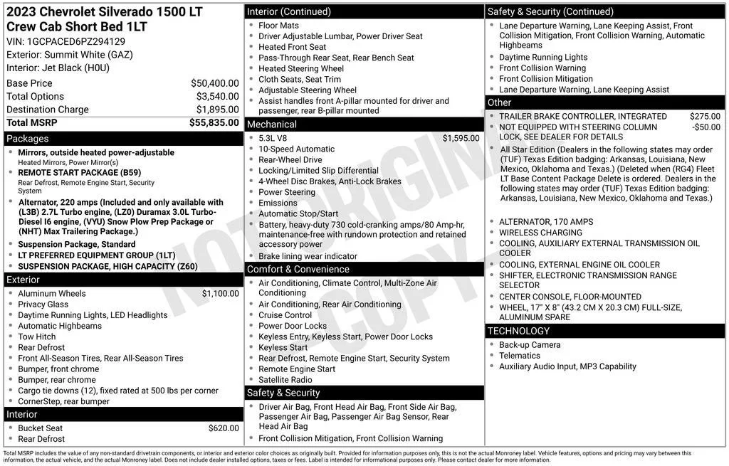 2023 Chevrolet Silverado 1500 LT photo 6