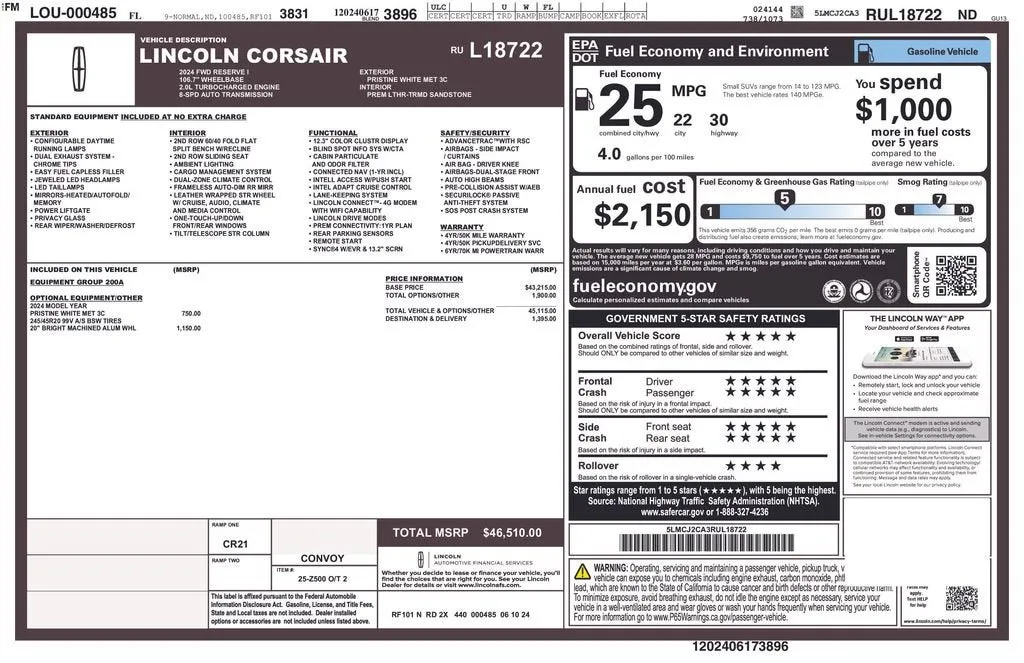 2024 Lincoln Corsair Reserve photo 6