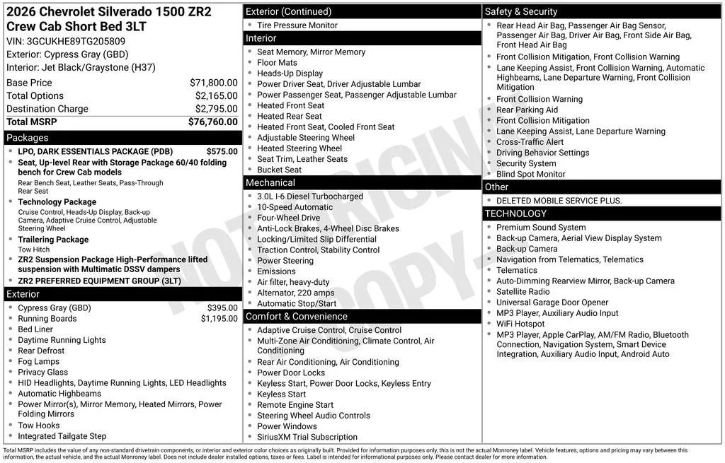 2026 Chevrolet Silverado 1500 ZR2 photo 6