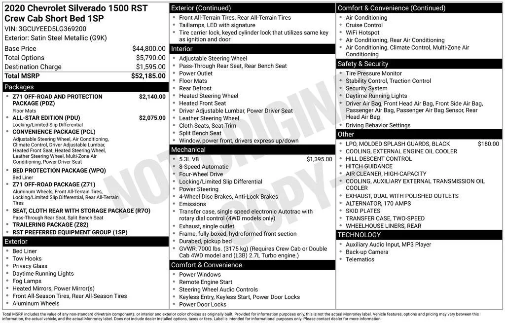 2020 Chevrolet Silverado 1500 RST photo 6