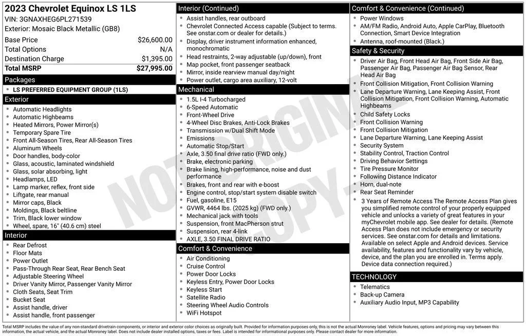 2023 Chevrolet Equinox LS photo 6