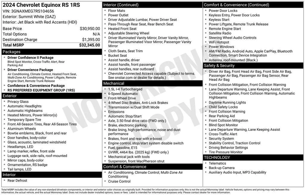 2024 Chevrolet Equinox RS photo 6