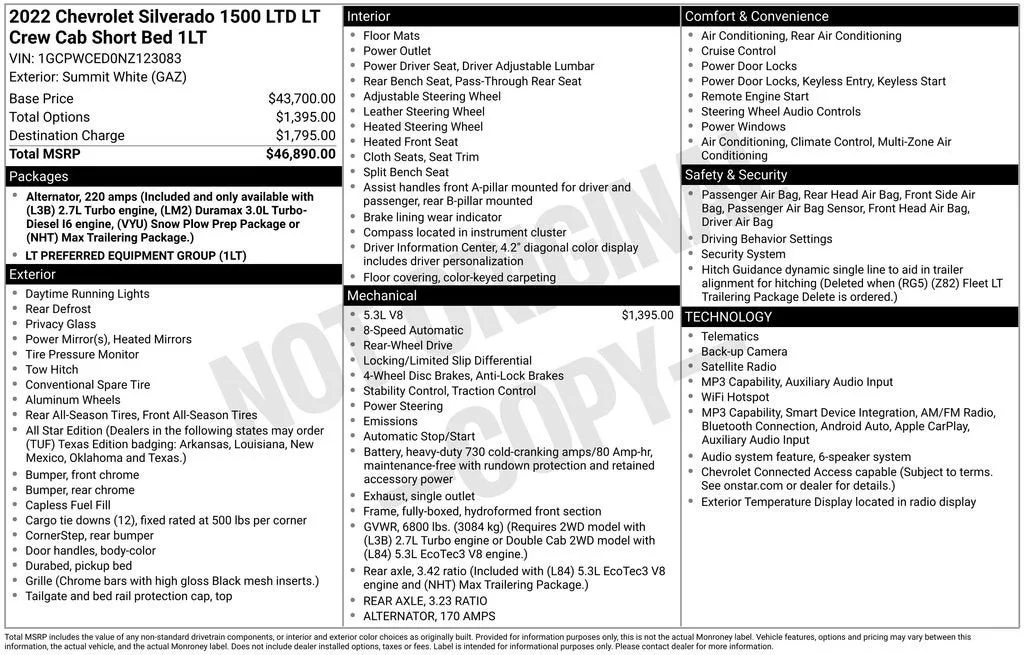 2022 Chevrolet Silverado 1500 LTD LT photo 6