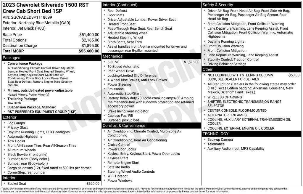 2023 Chevrolet Silverado 1500 RST photo 6