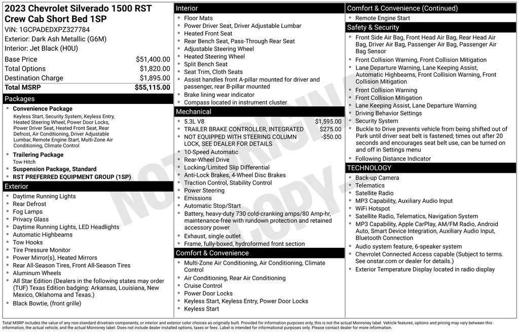 2023 Chevrolet Silverado 1500 RST photo 6