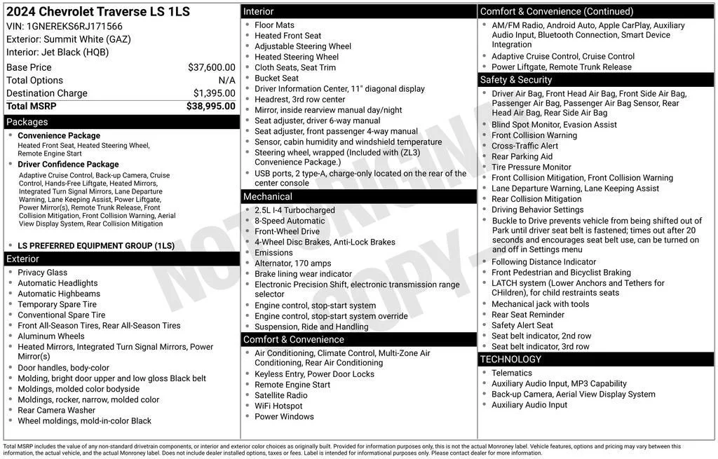 2024 Chevrolet Traverse LS photo 6