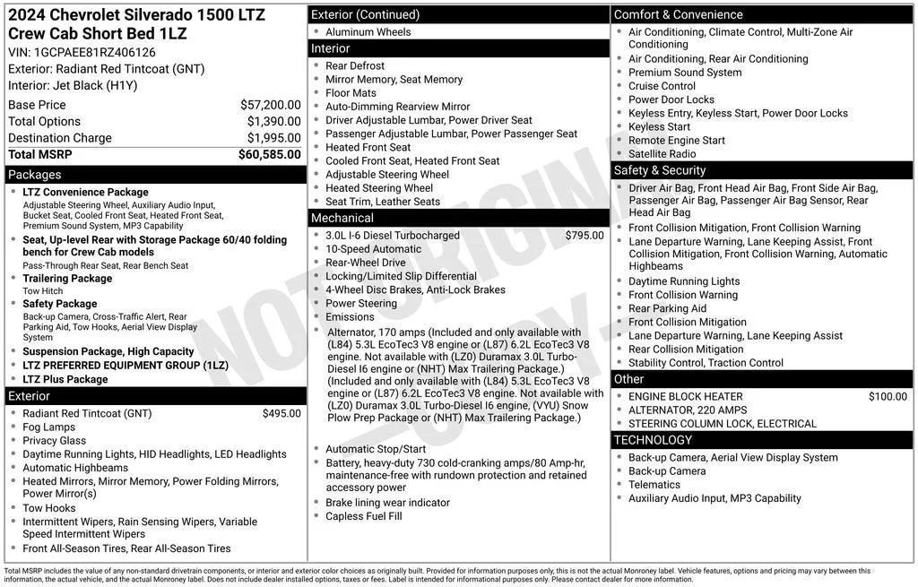2024 Chevrolet Silverado 1500 LTZ photo 6