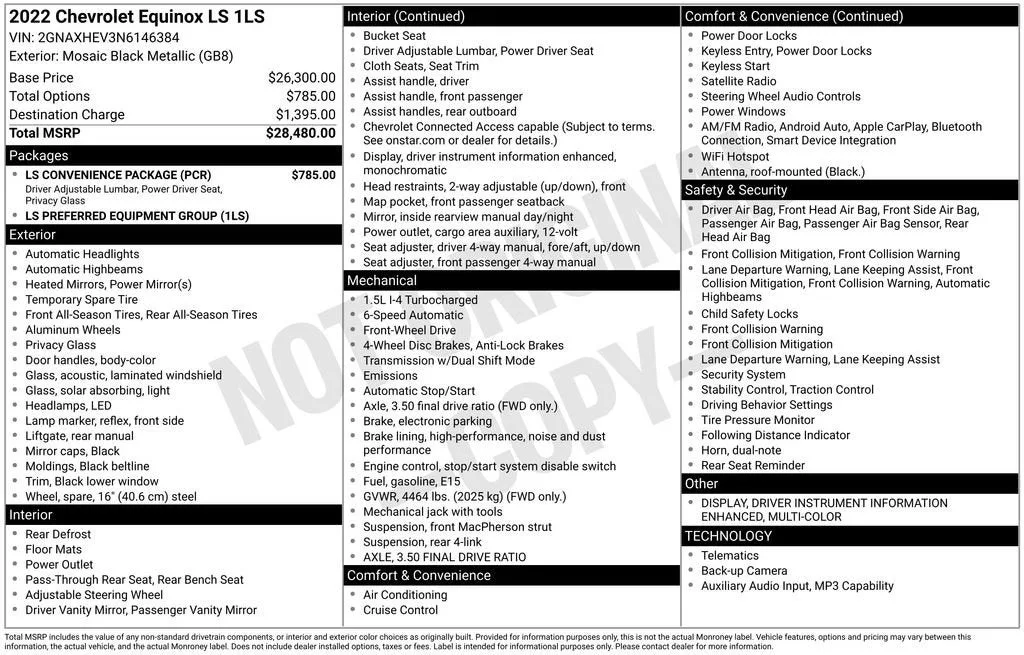 2022 Chevrolet Equinox LS photo 6