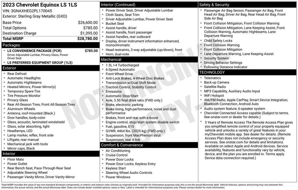 2023 Chevrolet Equinox LS photo 6