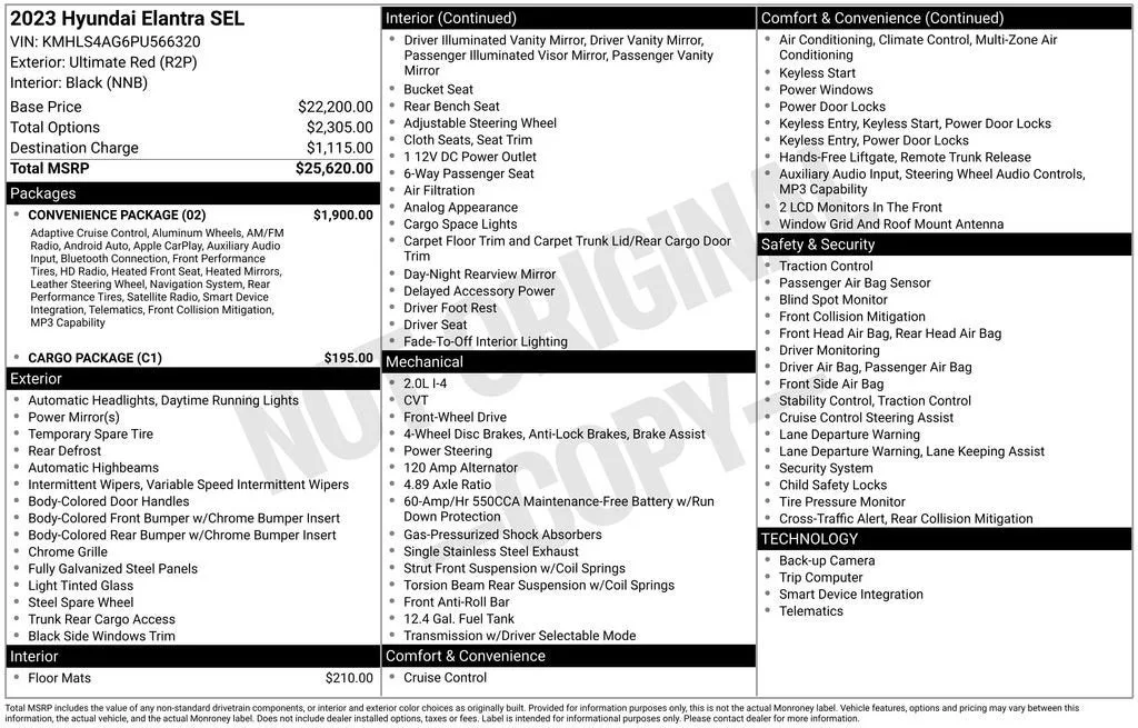 2023 Hyundai Elantra SEL photo 6