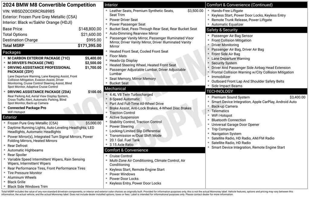 2024 BMW M8 Competition photo 6