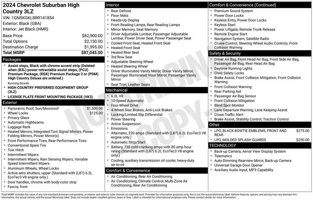 2024 Chevrolet Suburban High Country photo 6