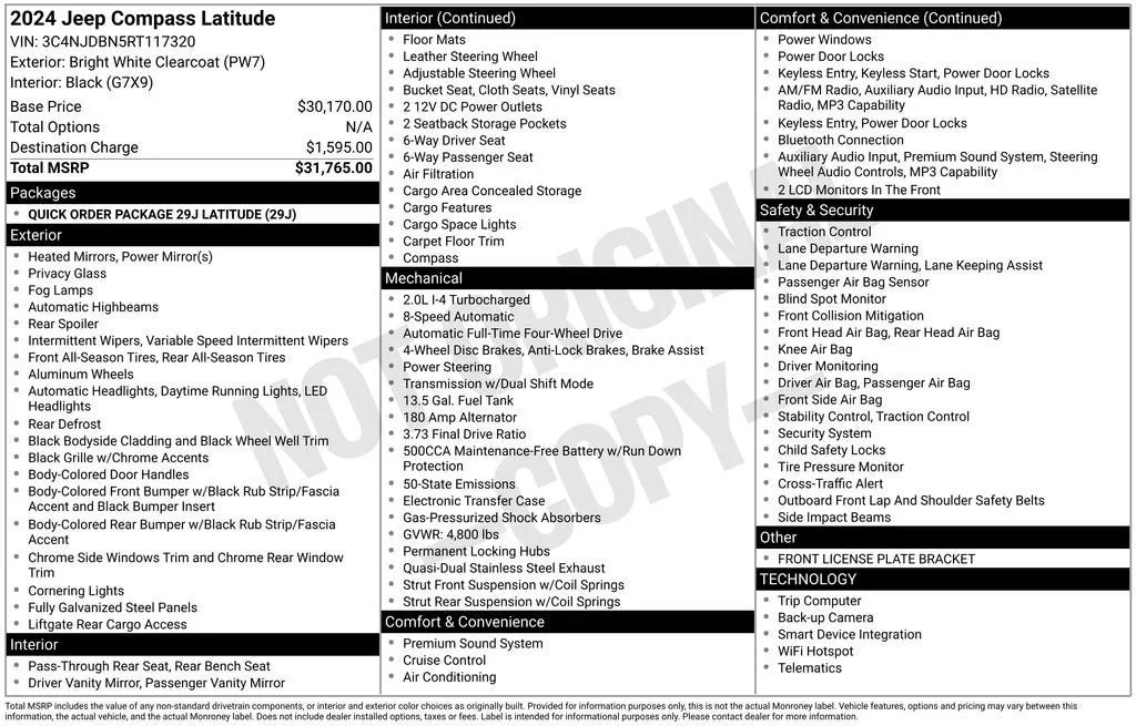 2024 Jeep Compass Latitude 4x4 photo 6