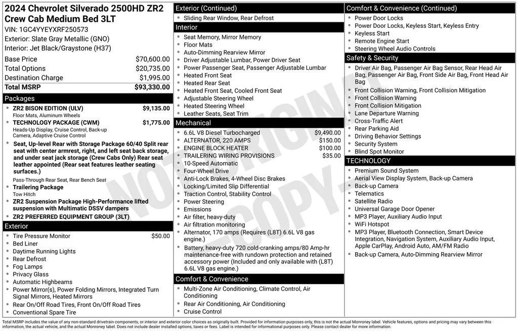 2024 Chevrolet Silverado 2500 HD ZR2 photo 6