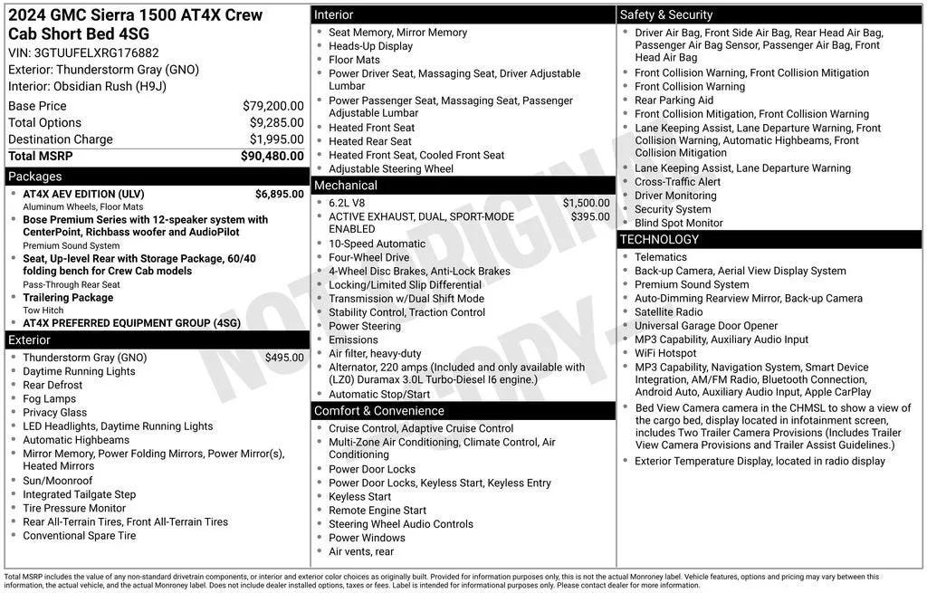 2024 GMC Sierra 1500 AT4X photo 6