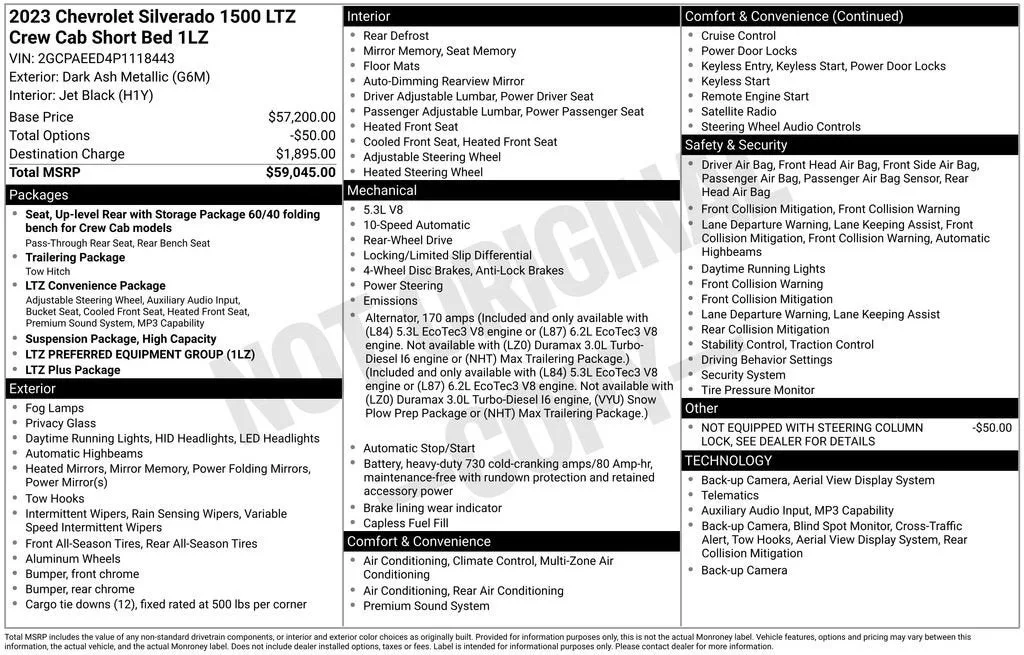 2023 Chevrolet Silverado 1500 LTZ photo 6