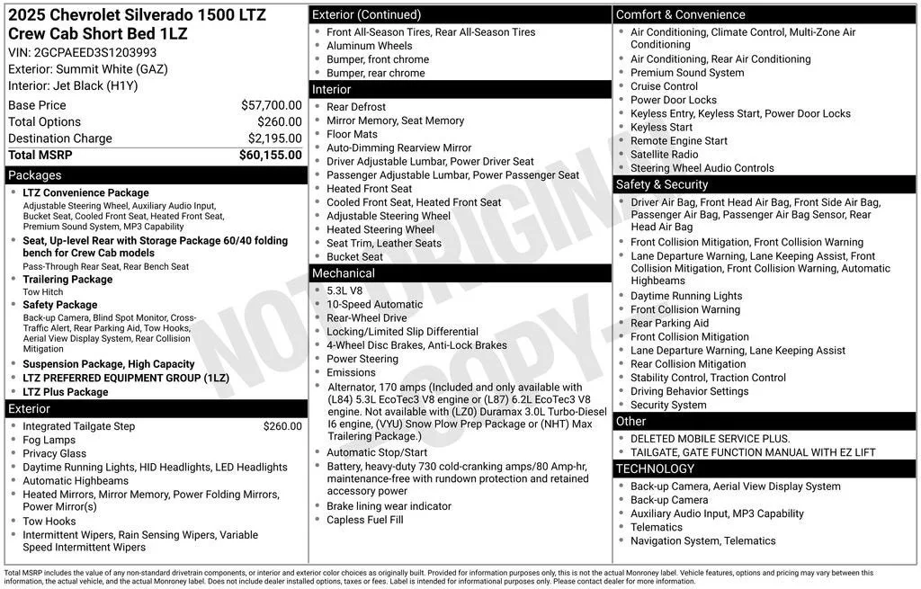 2025 Chevrolet Silverado 1500 LTZ photo 6