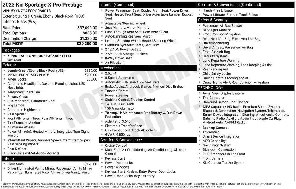 2023 Kia Sportage X-Pro Prestige photo 6
