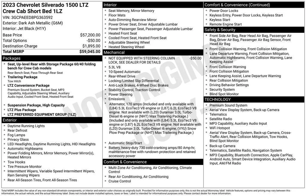 2023 Chevrolet Silverado 1500 LTZ photo 6