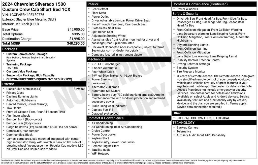 2024 Chevrolet Silverado 1500 Custom photo 6