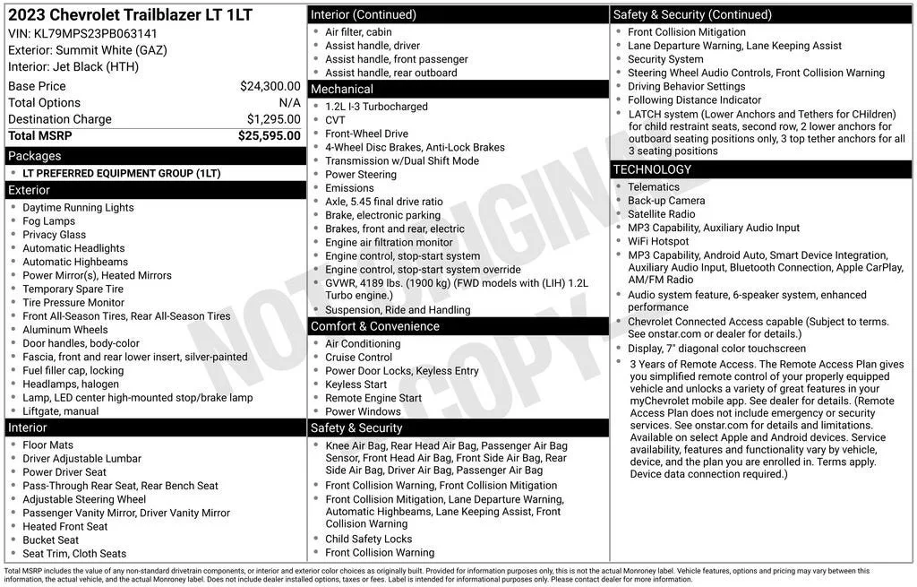 2023 Chevrolet Trailblazer LT photo 6