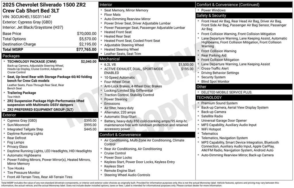 2025 Chevrolet Silverado 1500 ZR2 photo 6