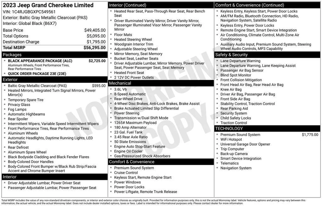 2023 Jeep Grand Cherokee Limited 4x2 photo 6