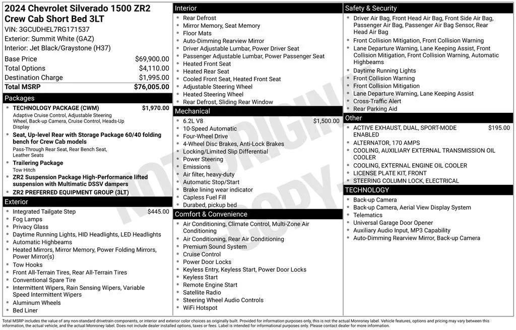 2024 Chevrolet Silverado 1500 ZR2 photo 6