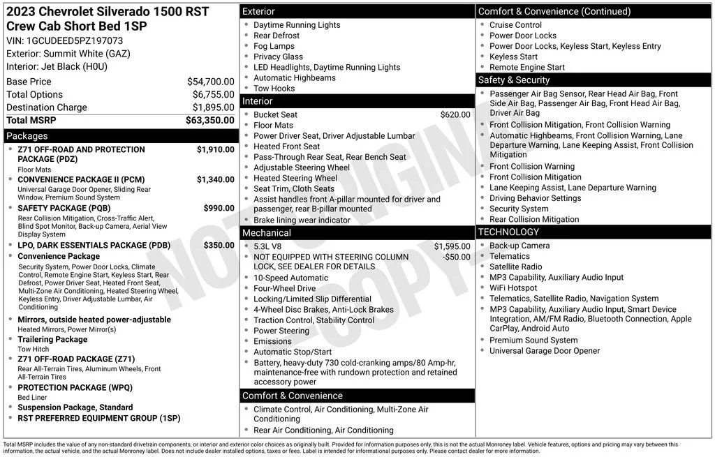 2023 Chevrolet Silverado 1500 RST photo 6