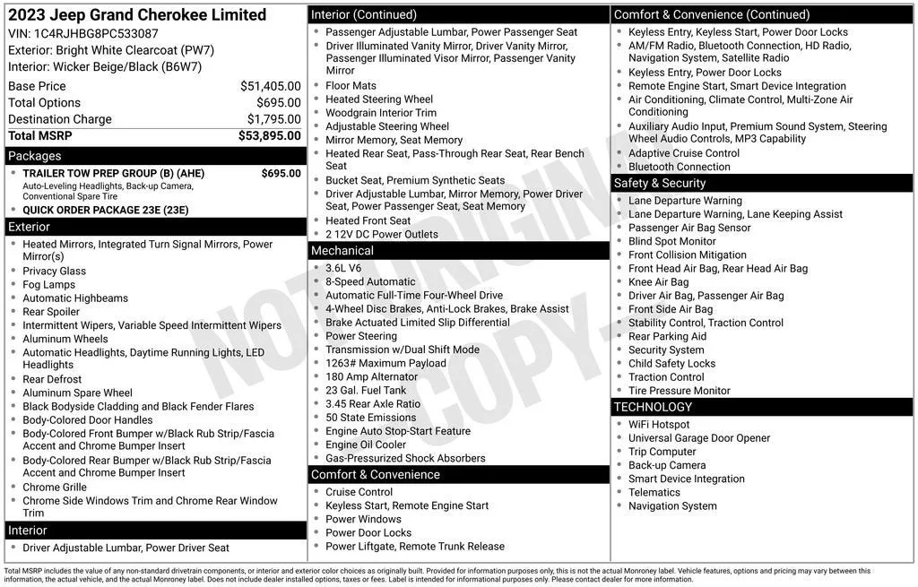 2023 Jeep Grand Cherokee Limited 4x4 photo 6