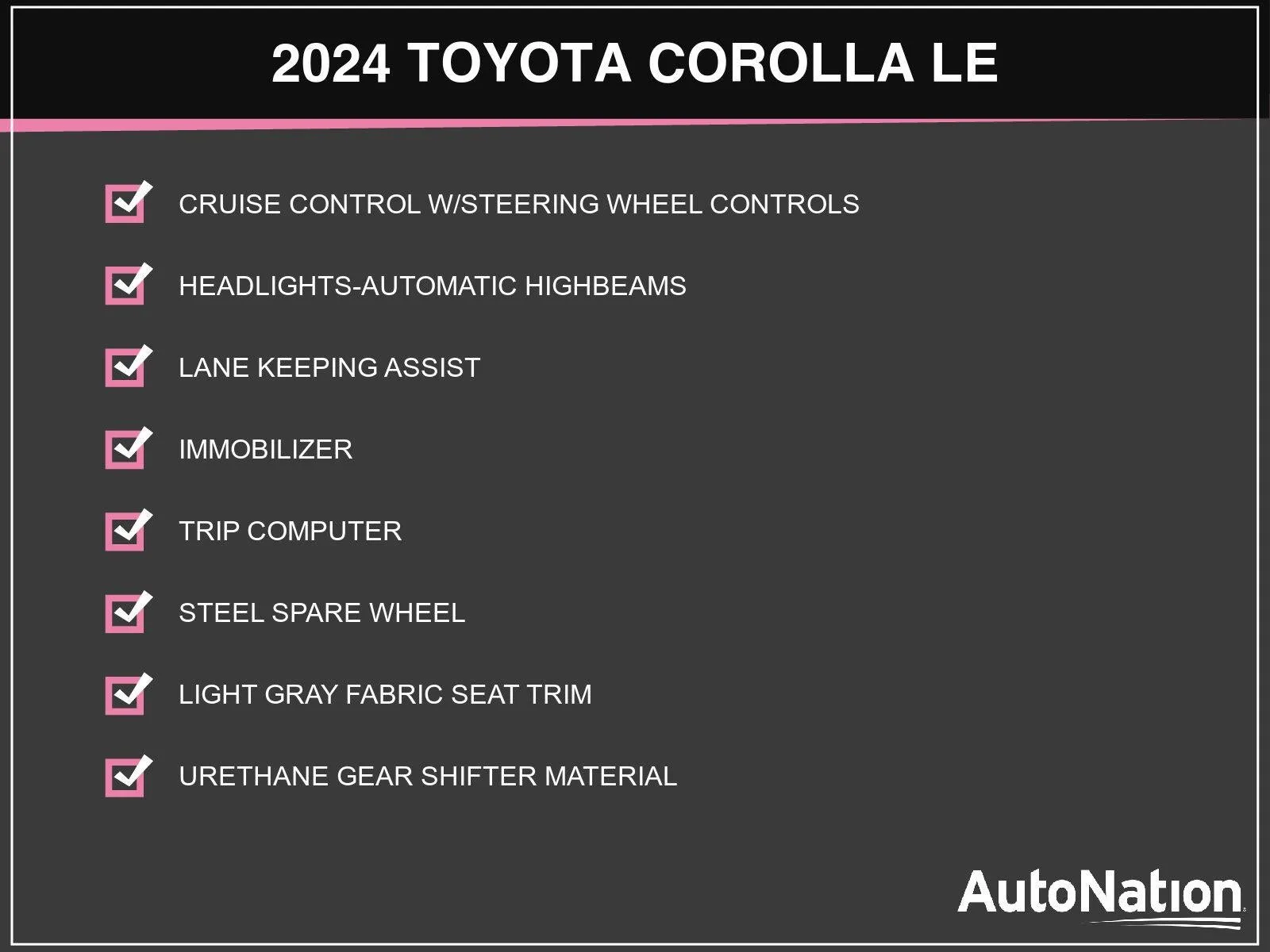 2024 Toyota Corolla LE CVT (Natl) photo 3