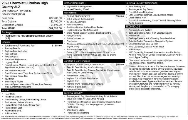 2023 Chevrolet Suburban High Country photo 7