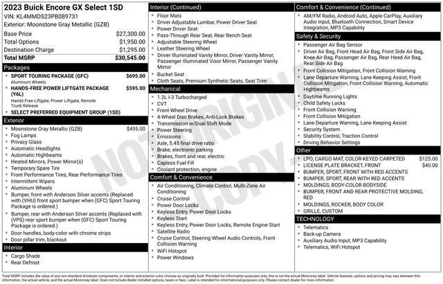 2023 Buick Encore GX Select photo 7