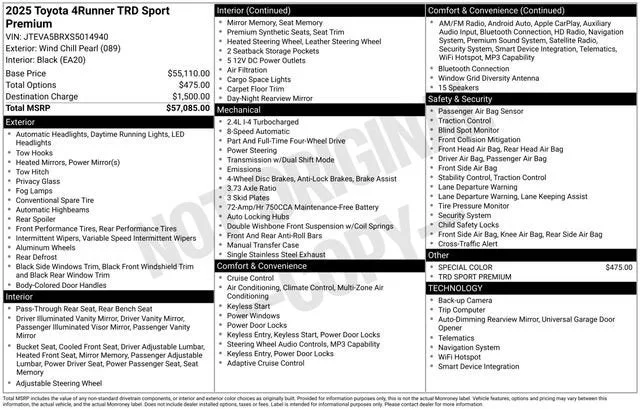 2025 Toyota 4Runner SR5 photo 7