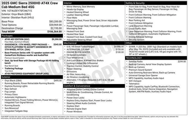 2025 GMC Sierra 2500 HD AT4X photo 7