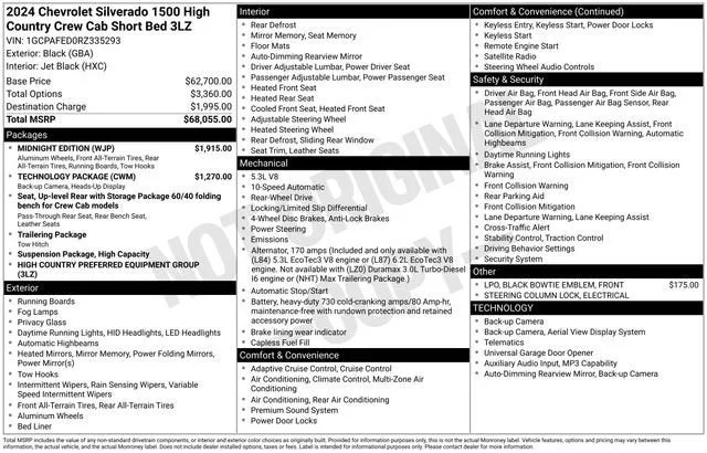 2024 Chevrolet Silverado 1500 High Country photo 7