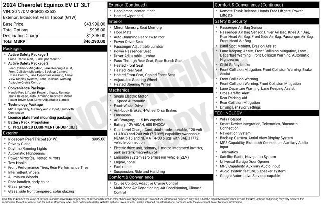 2024 Chevrolet Equinox EV 3LT photo 7