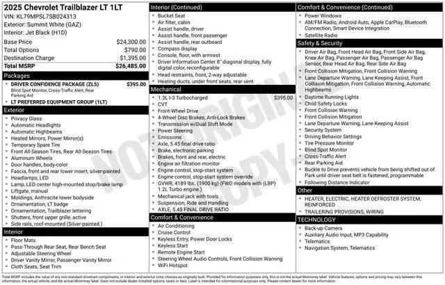 2025 Chevrolet Trailblazer LT photo 7