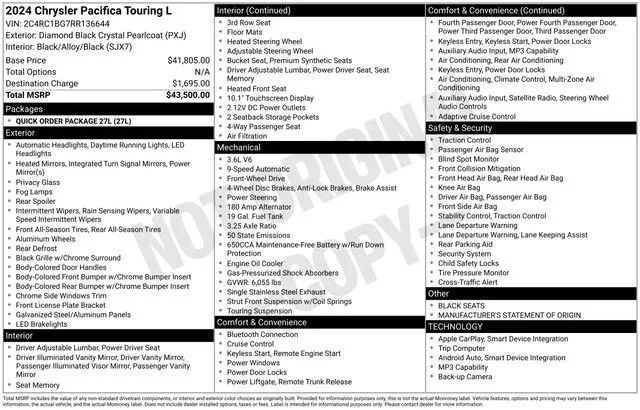 2024 Chrysler Pacifica Touring L photo 7