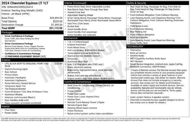 2024 Chevrolet Equinox LT photo 7
