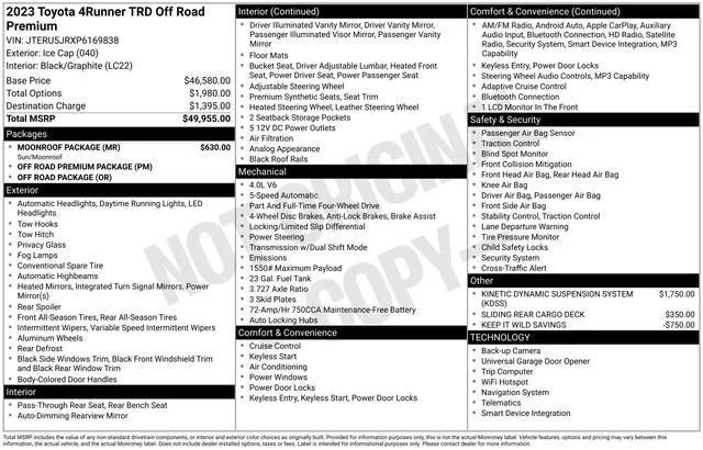 2023 Toyota 4Runner TRD Off Road Premium photo 7