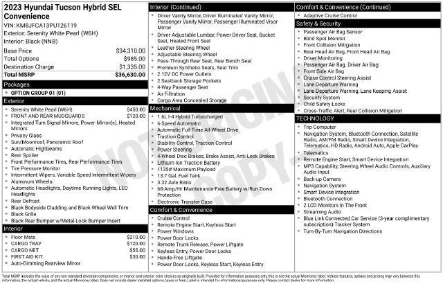 2023 Hyundai Tucson Hybrid SEL Convenience photo 7
