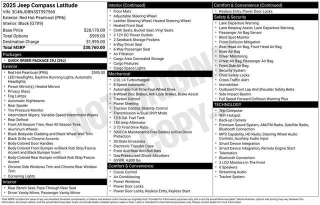 2025 Jeep Compass Latitude 4x4 photo 7