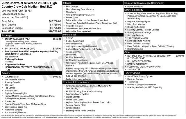 2022 Chevrolet Silverado 2500 HD High Country photo 7