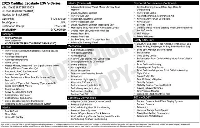 2025 Cadillac Escalade ESV Escalade-V ESV photo 7