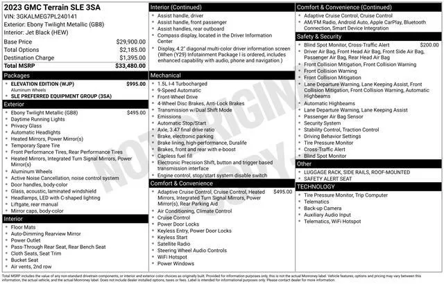 2023 GMC Terrain SLE photo 7