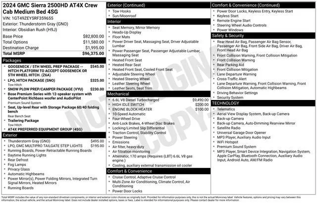 2024 GMC Sierra 2500 HD AT4X photo 7